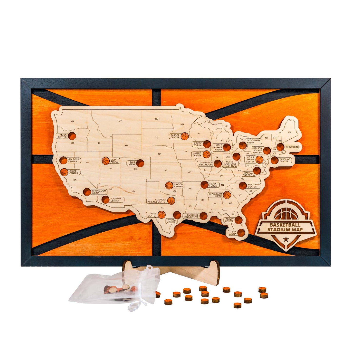 Basketball Arena Travel Map