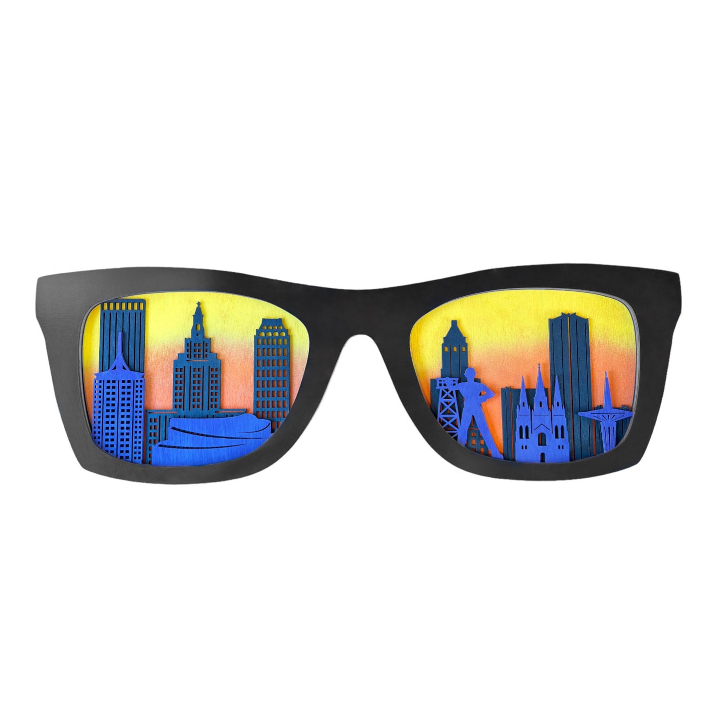 Tulsa Skyline Glasses