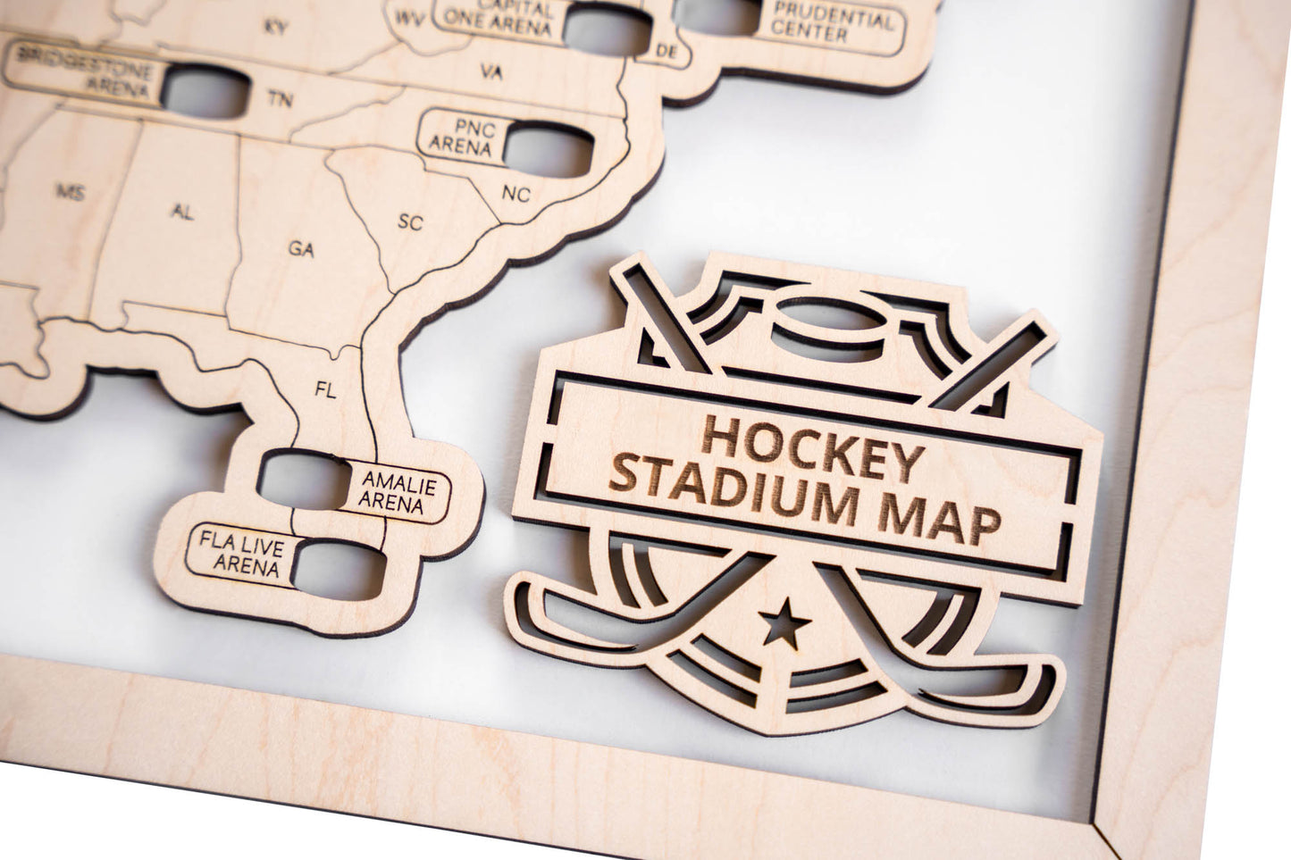 Hockey Arena Travel Map