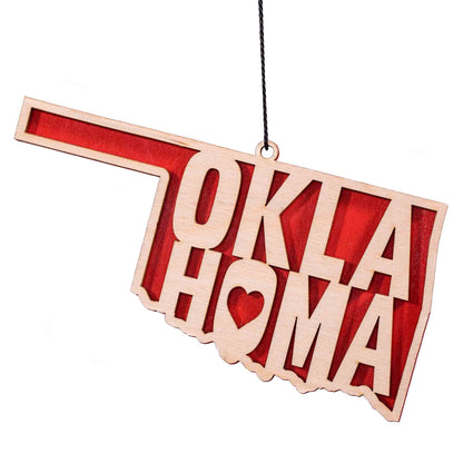 Red Oklahoma Ornament