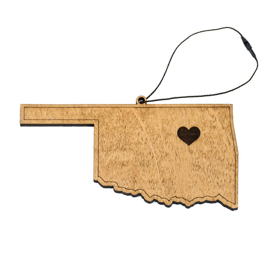 Tulsa Heart Oklahoma Ornament