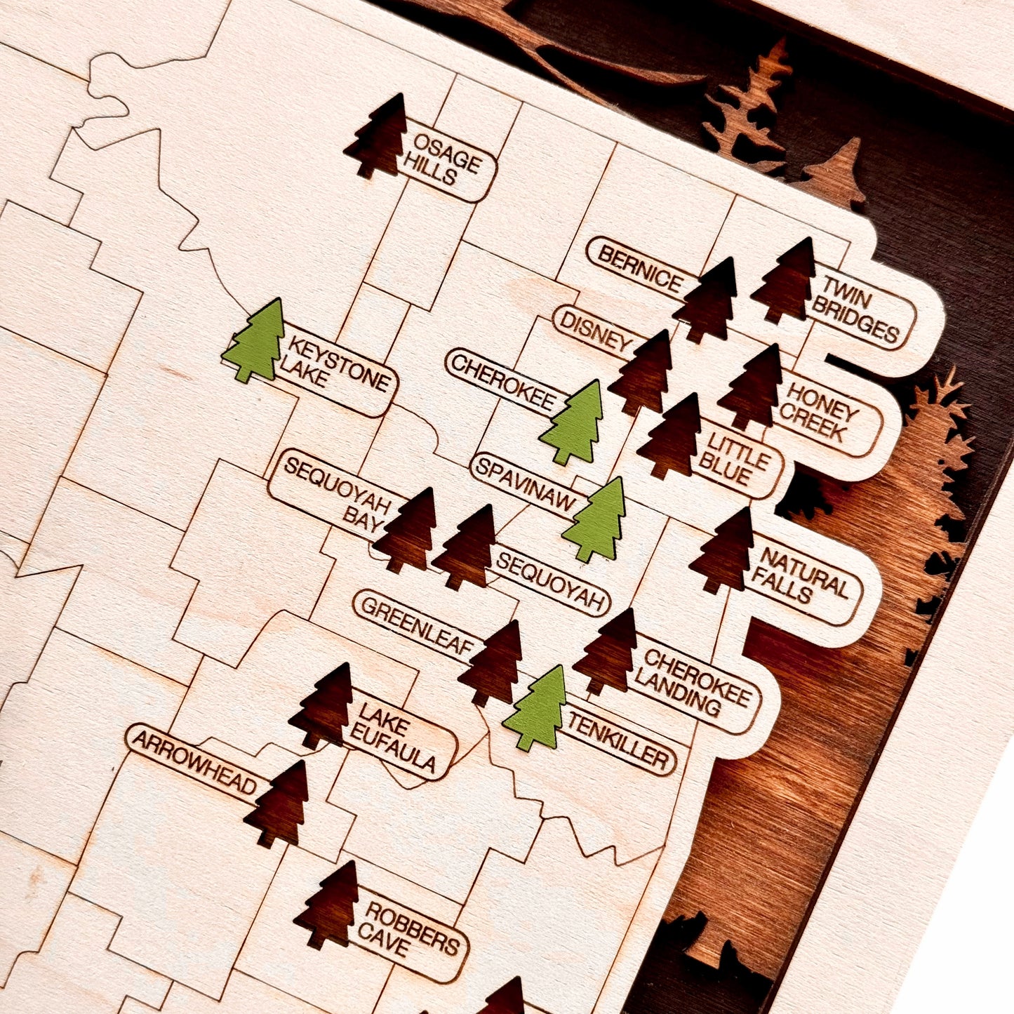 Oklahoma State Parks Travel Map