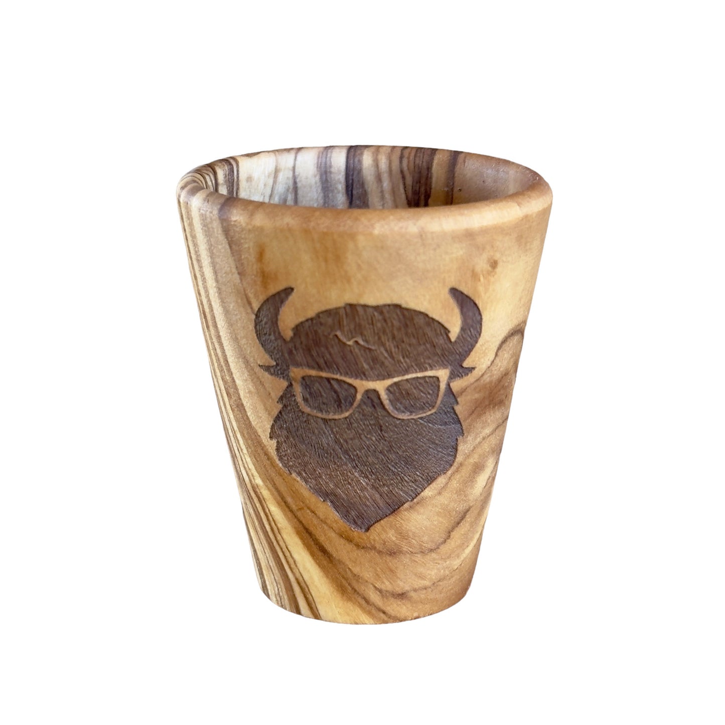 The Curious Bison Wood Shot Glass