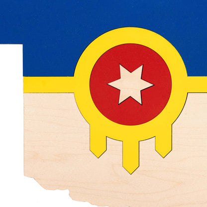 Oklahoma Tulsa Flag Sign