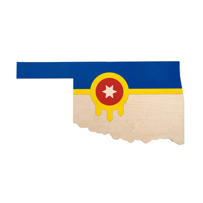 Oklahoma Tulsa Flag Sign