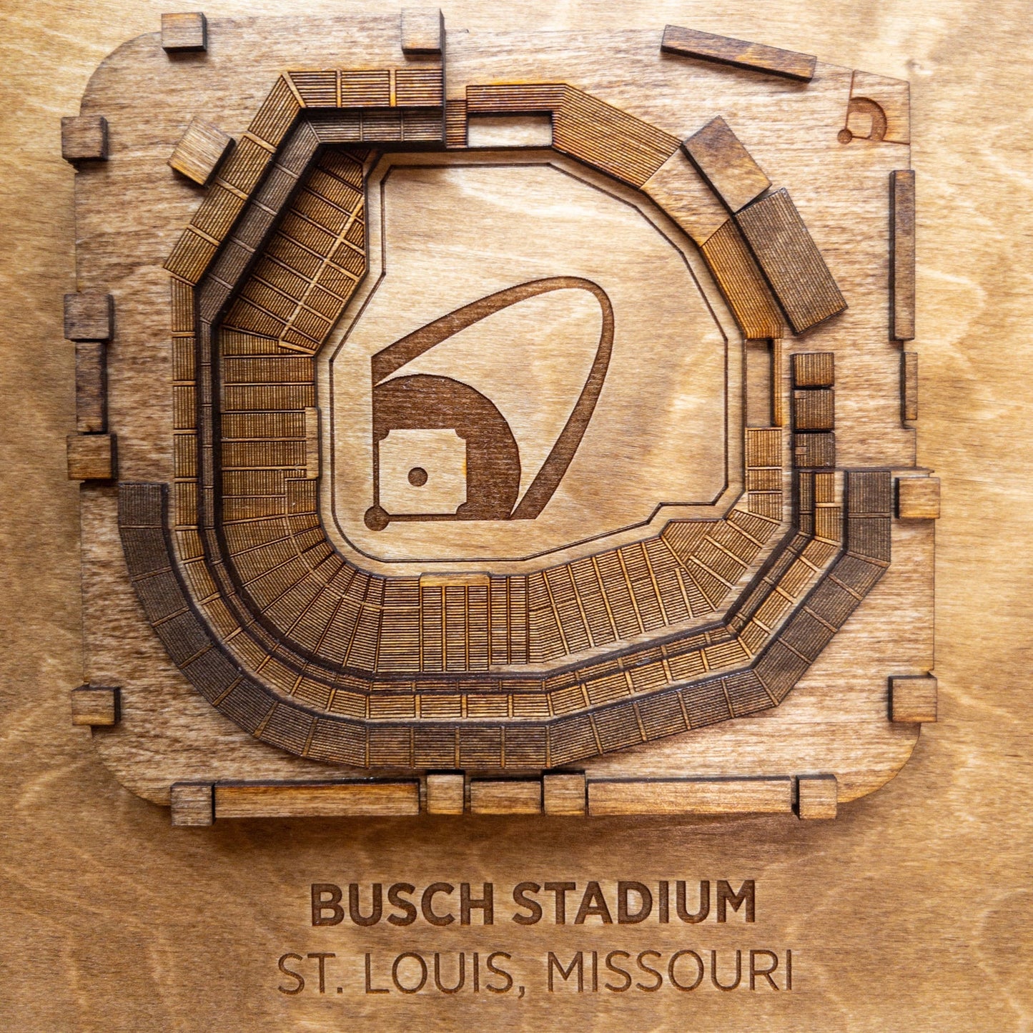 Busch Stadium 12x18 cutout artwork – papercutcity